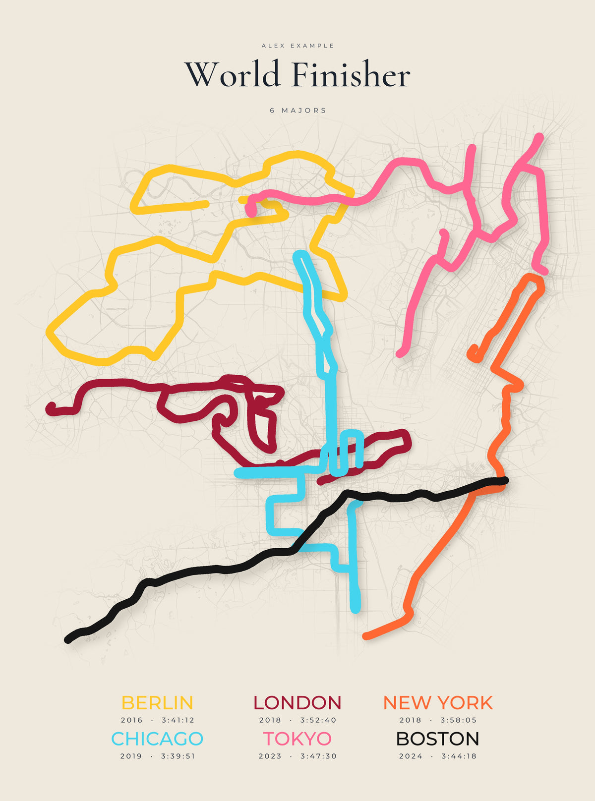 World Finisher poster, 6 Majors